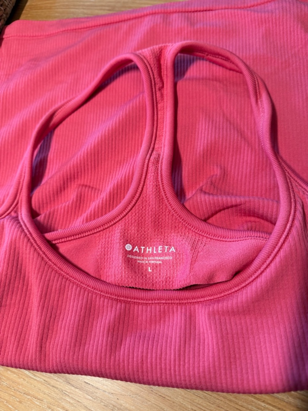 Athleta Women’s Ribbed Racerback Tank - Size L - Picture 4 of 5